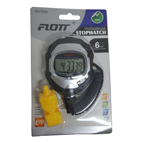 Flott F018 Stop Watch + Finer Whistle